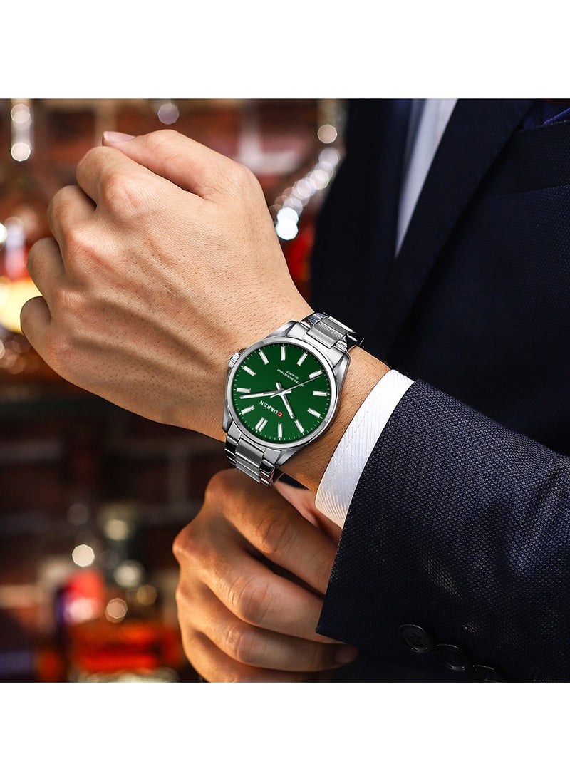 CURREN CURREN-9090 Original Brand Stainless Steel Band Wrist Watch For men With Free Box  - Image 3