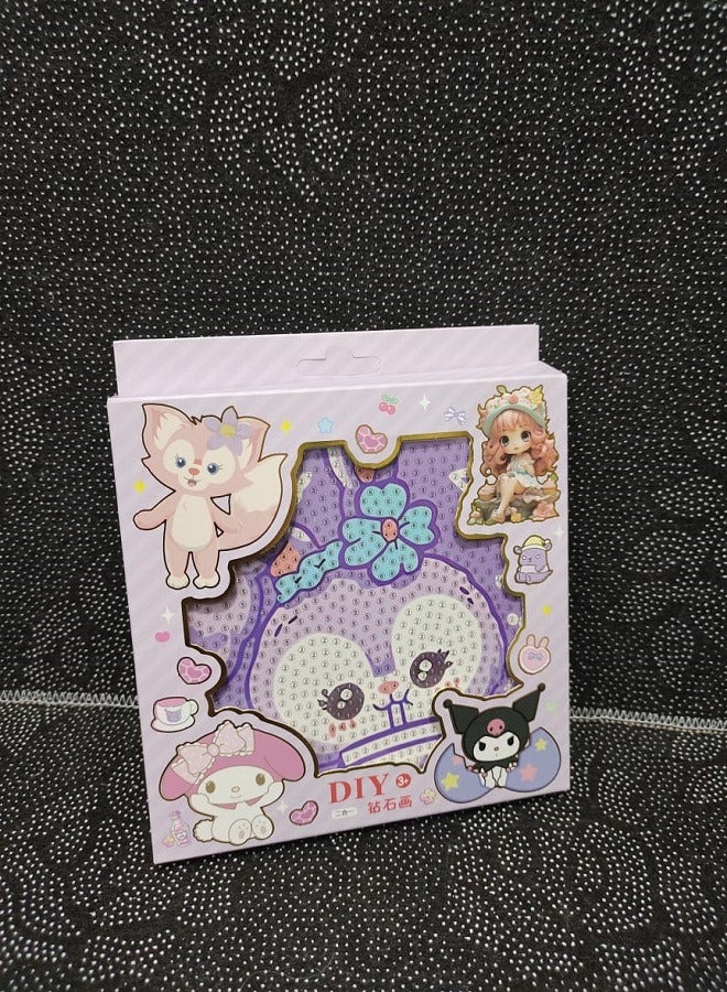 Diy Diamond Painting Kit for Kids Develop Focus Skills and Patience, Improve Visual Coordination With a Frame (StellaLou) - Image 1