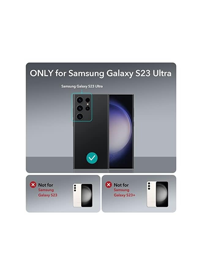 Green Tiger Galaxy S23 Ultra Case, Compatible with MagSafe, Magnetic Case for Galaxy S23 Ultra, Military-Grade Protection, Yellowing Resistant, Classic Hybrid Case (HaloLock), Clear Black - Image 2