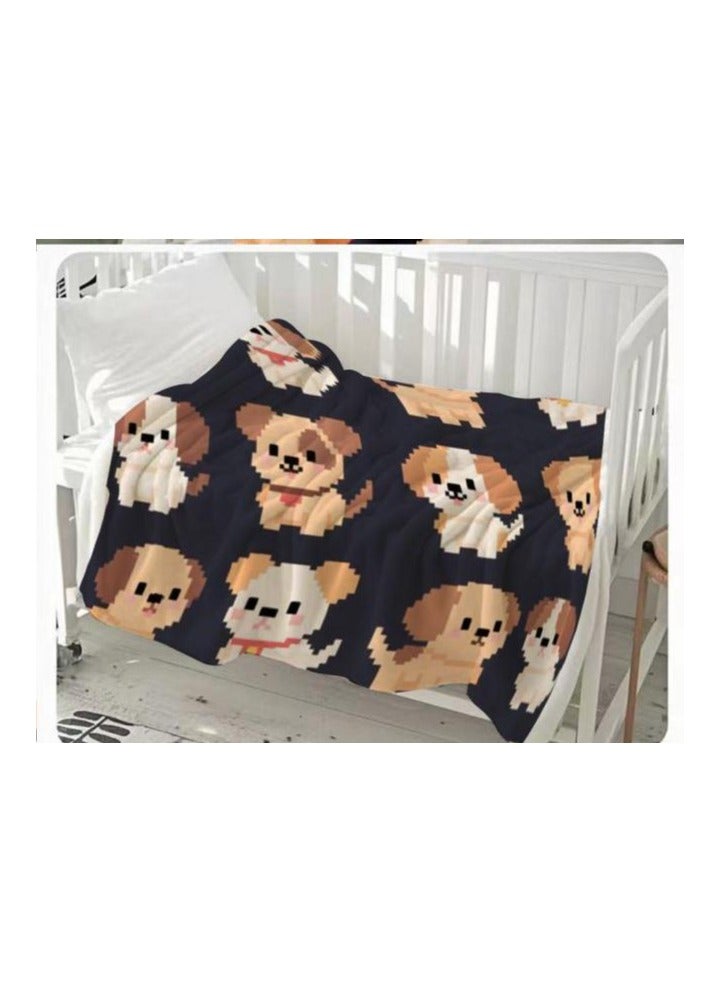 عام بطانية رقيقة من الفانيلا الكرتونية للأطفال أو الطلاب (دافئة ومريحة ومناسبة للنوم والألعاب) 100 سم * 150 سم - 416 - Image 1