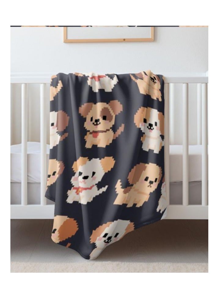 عام بطانية رقيقة من الفانيلا الكرتونية للأطفال أو الطلاب (دافئة ومريحة ومناسبة للنوم والألعاب) 100 سم * 150 سم - 416 - Image 3