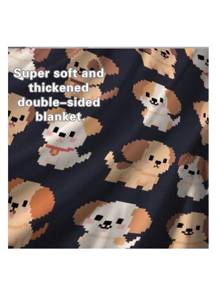 عام بطانية رقيقة من الفانيلا الكرتونية للأطفال أو الطلاب (دافئة ومريحة ومناسبة للنوم والألعاب) 100 سم * 150 سم - 416 - Image 4