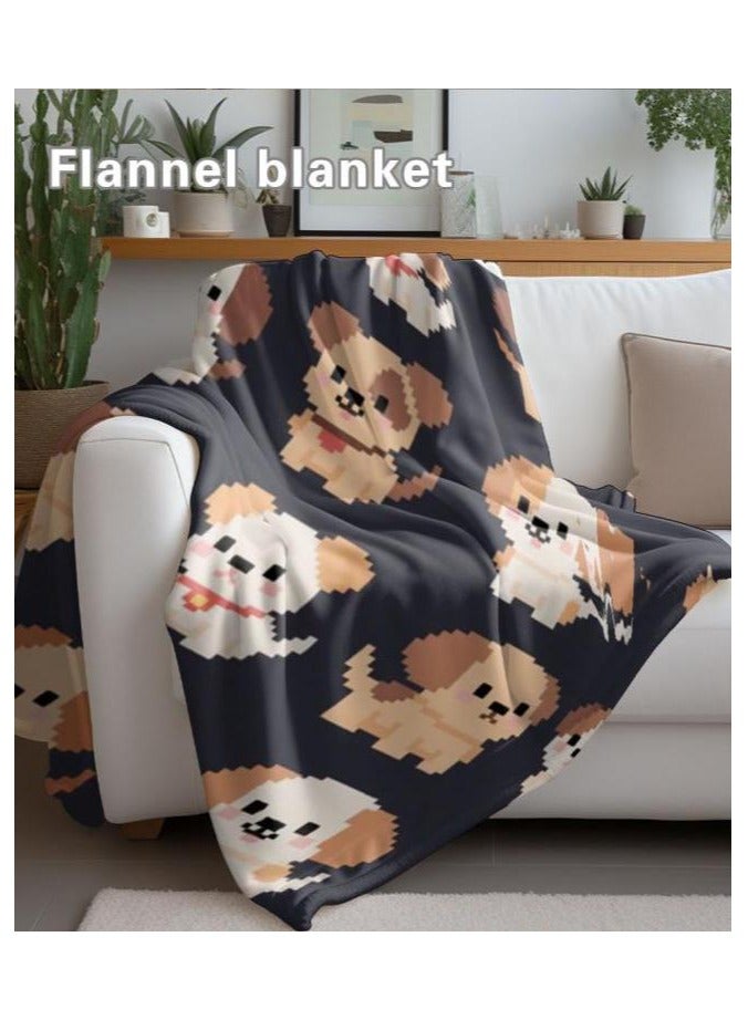 عام بطانية رقيقة من الفانيلا الكرتونية للأطفال أو الطلاب (دافئة ومريحة ومناسبة للنوم والألعاب) 100 سم * 150 سم - 416 - Image 5