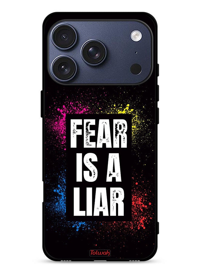 Tolwak Apple iPhone 17 Pro Protective Case Cover Fear Is A Liar - Image 1