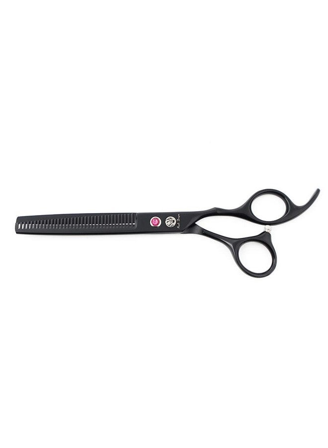 Purple Dragon 7.0 inch Rhinestone Decoration 3PCS Pet Grooming Scissors Dog Hair Cutting & Thinning Shears Set - Image 3
