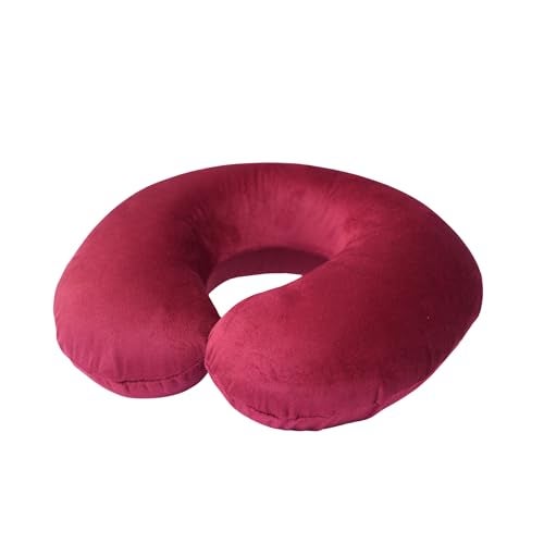 CareFoam Travel Neck Pillow | Premium Memory Foam Neck Pillow for Flight Travel, Car Sleeping | Adjustable Head Rest, Neck Rest Travelling Pillow for Sleeping Head Support - Image 1