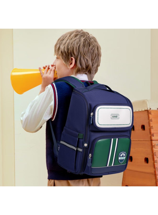 Ninth Castle Dijiuchengbao Schoolbag For Primary School Boys And Girls, Spine Protection Backpack For Grades 1-3 Children, Large Capacity Double Shoulder Bag, Lightweight Backpack - Image 1