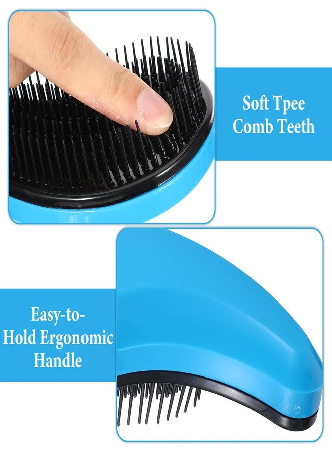 KFHENSOMR Small Dog Brushes for Grooming, Portable Yorkie Brush, Blue - Image 5