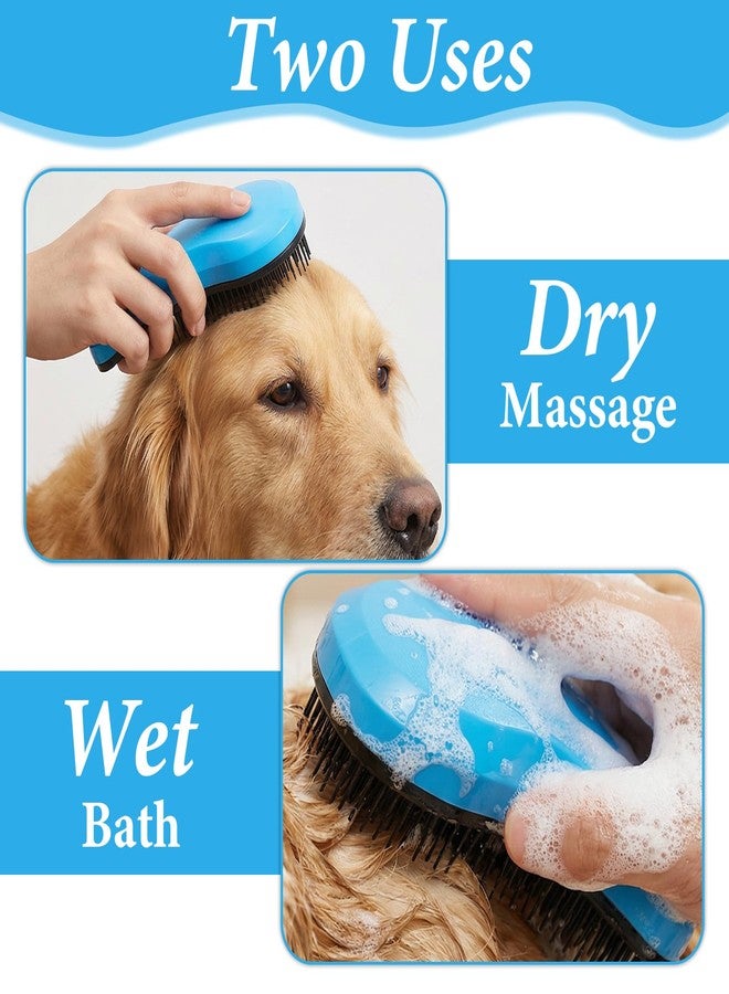 KFHENSOMR Small Dog Brushes for Grooming, Portable Yorkie Brush, Blue - Image 3
