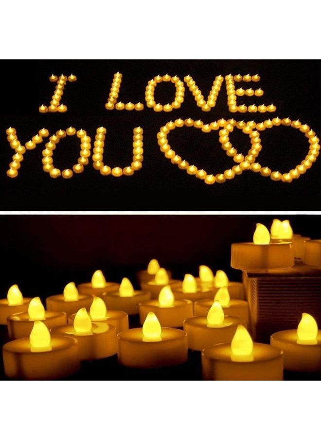 HOMESTAR 24-Piece LED Real Wax Battery Operated Flameless Candle Tea Light Set White  - Image 5