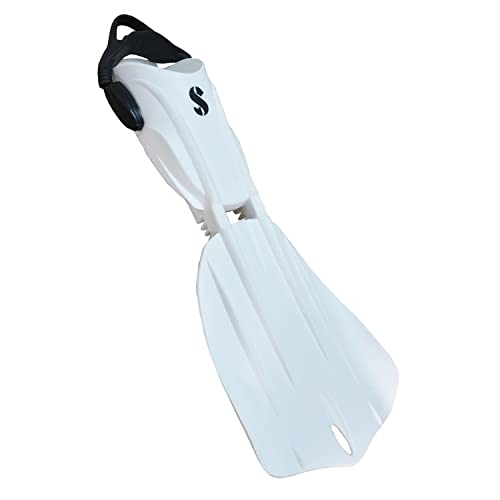 SCUBAPRO Seawing Nova Scuba Fin Set, Open Heel with Bungee Strap for Recreational Scuba Diving and Snorkeling, Large, White - Image 1