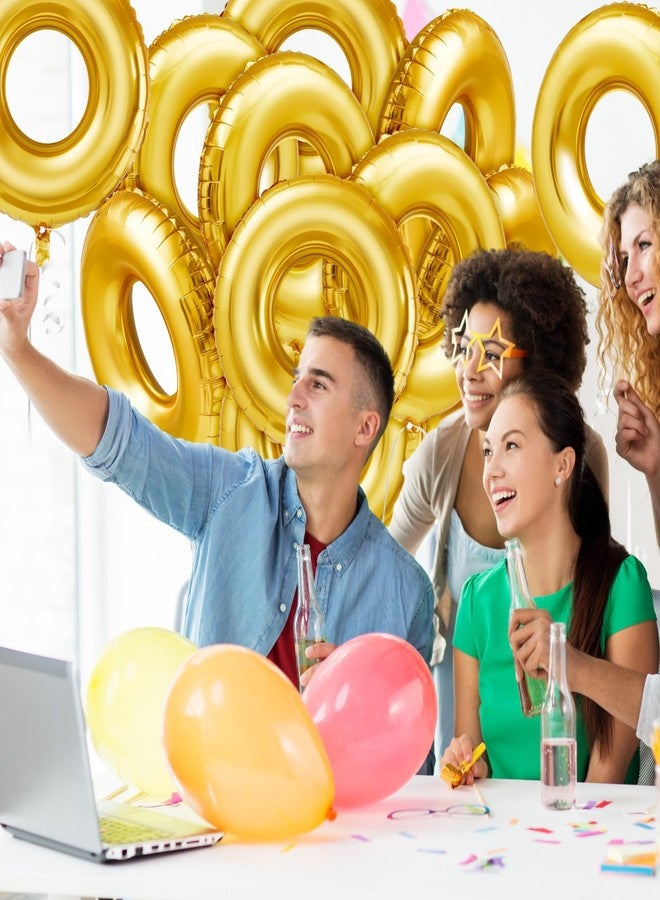 Soulchen 5 Pack 28" Gold Ring Birthday Party Balloon Cartoon Characters Themed Party Decor Foil Large Balloons for Cartoon Carnival Theme Birthday Decorations - Image 5