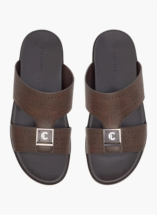 Le Confort Men's Textured Arabic Sandals