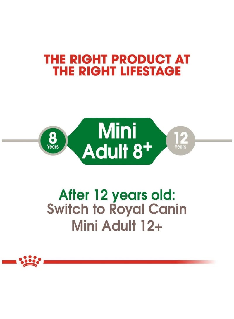 ROYAL CANIN طعام جاف للكلاب البالغة بحجم صحي 8+ 2 كجم - Image 2