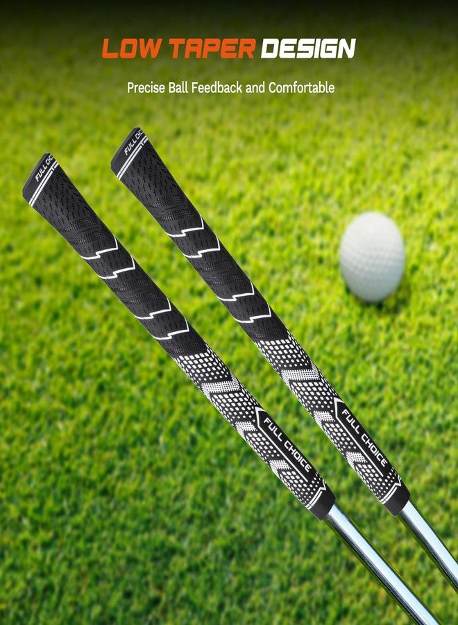 Full Choice Rubber Golf Grips 13 Pack, High Traction and Feedback, Non-Slip, Advanced Texture Control, 13 Grips Set, white, Standard Size, RG01 Golf Club Grips - Image 4