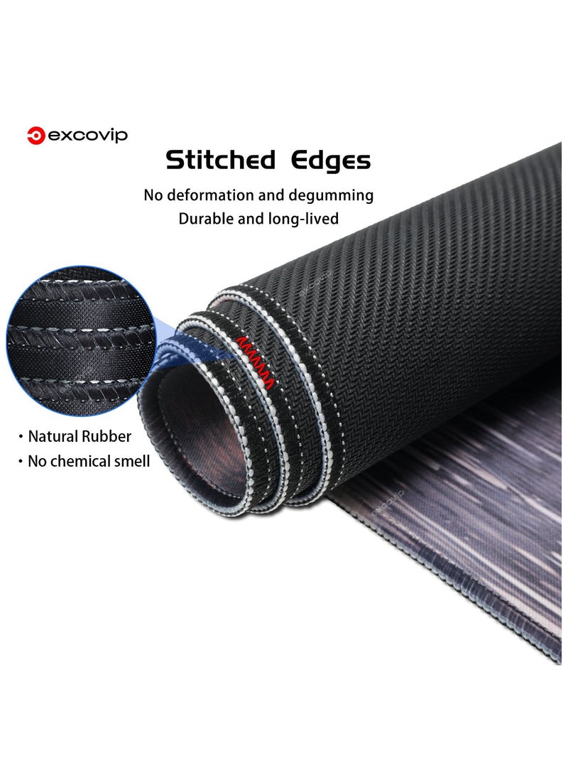 excovip Japanese Mouse Mat Riverside Full Moon Mouse Pad Large Gaming Mousepad XL Keyboard Pad 800x300mm Laptop Computer Mouse Keyboard Mat for Office Black Red 0424 - Image 4