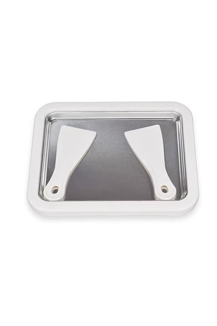 BM SATELLITE Instant Ice Cream Roll Maker Cold Plate – DIY Rolled Ice Cream & Frozen Yogurt Pan with 2 Spatulas – Aluminum & Plastic – Easy to Use for Kids & Adults - Image 2