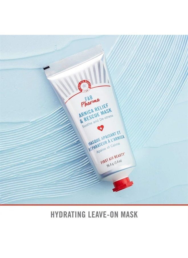 First Aid Beauty - FAB Pharma Arnica Relief & Rescue Mask – Soothing Leave-On Face Mask for Dry Skin - 3.4 oz. - Image 1