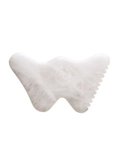 Mount Lai Mount Lai Vitality Qi White Jade Gua Sha Facial Tools Sculpting Tool with Protective Pouch - Face & Body Guasha Tools for Self-Care, Sculpting, Puffiness Relief & Muscle Tension Massage 