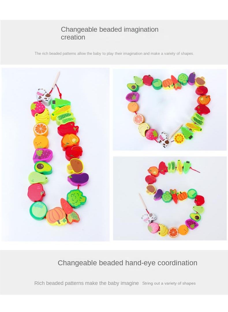 Y&D Children's Wooden Puzzle String Beaded Toy  - Image 3