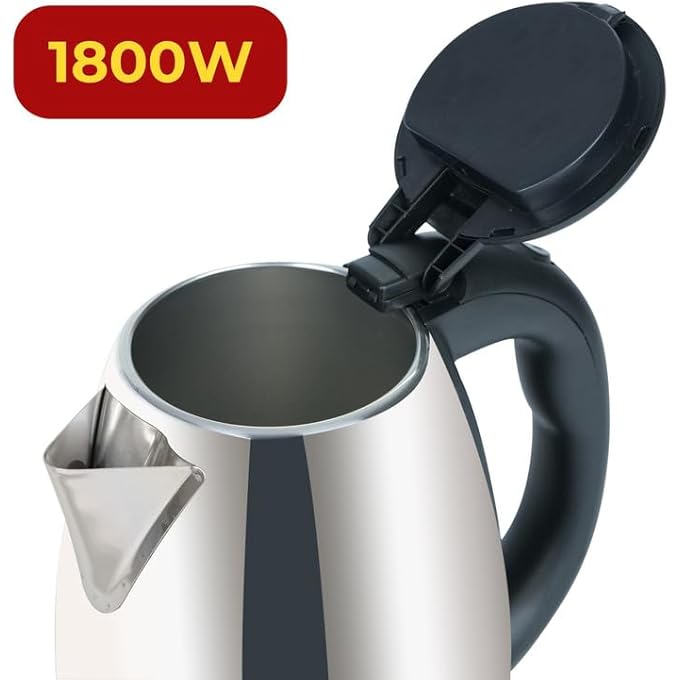 iBELL Iblsek180M Stainless Steel Electric Kettle 18 Liter 1500 Watts Auto CutOff Feature Silver - Image 4