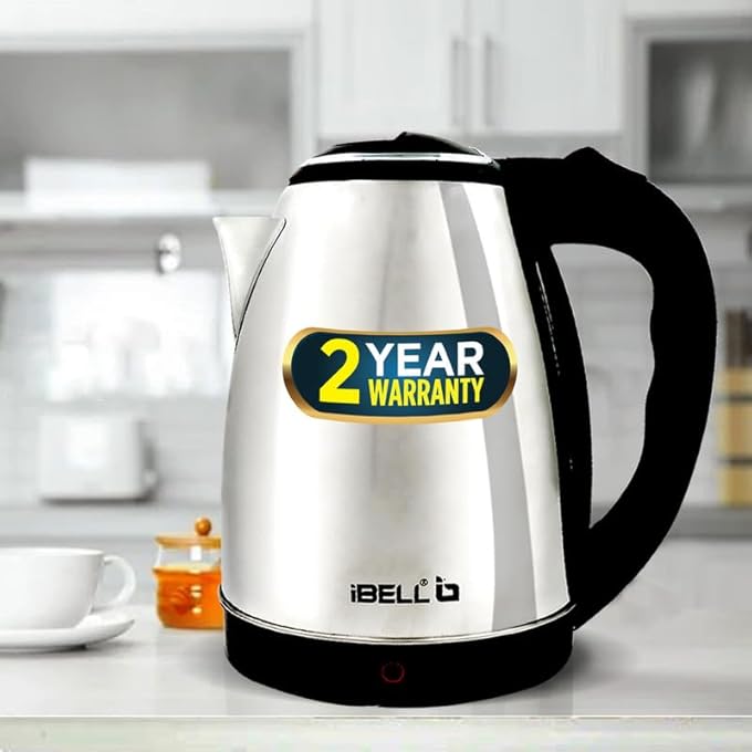 iBELL Iblsek180M Stainless Steel Electric Kettle 18 Liter 1500 Watts Auto CutOff Feature Silver - Image 2