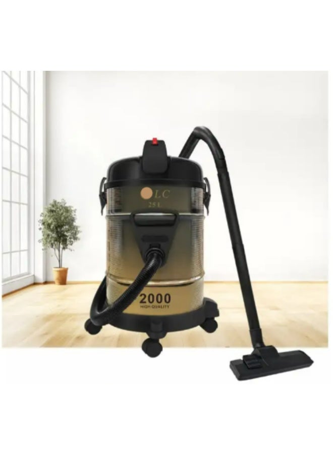 ال سي مكنسة كهربائية، سعة 25 لترًا، قوة 2000 واط