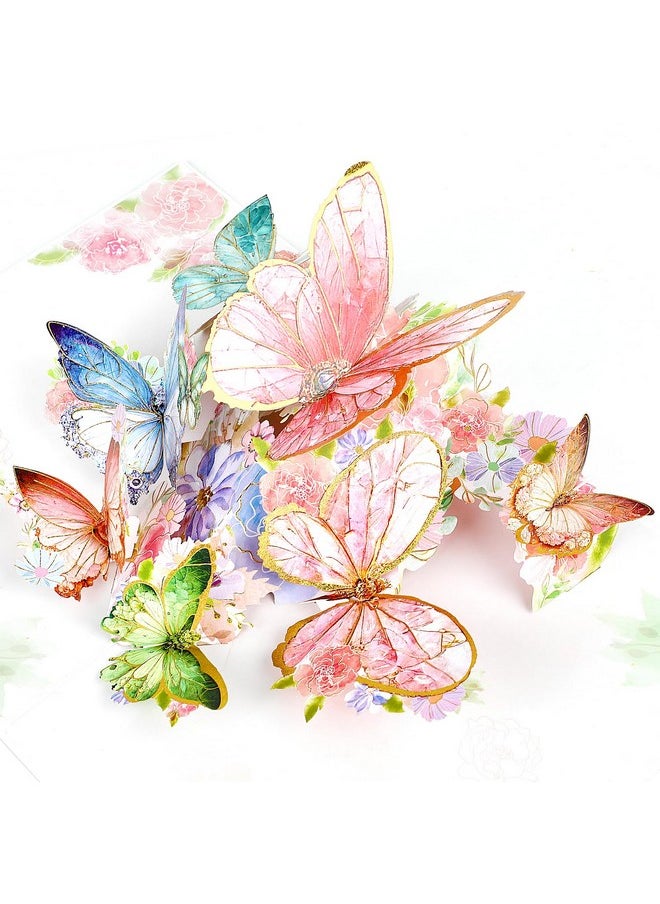 DERAYEE Pop Up Card, 3D Butterfly Flowers Greeting Cards With Envelope For Women, Mother’S Day Card, Birthday Card, Valentines Day Card For Wife, Sister, Grandma, Daughter, Girlfriends (Pink)  - Image 4