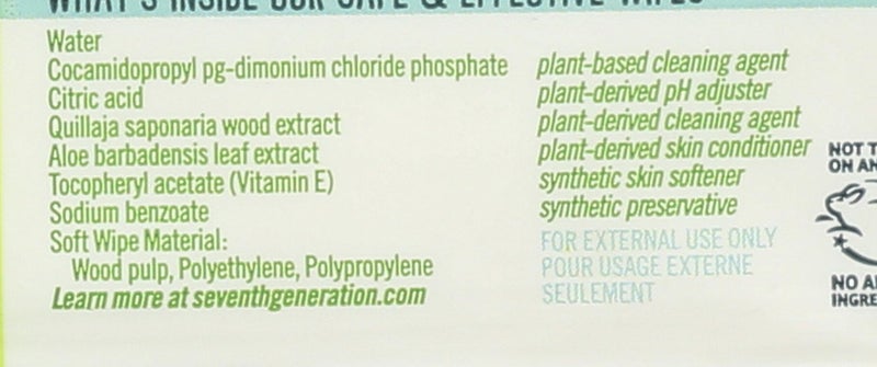 Seventh Generation Baby Wipes (64 Thick and Soft Wipes) - Image 3