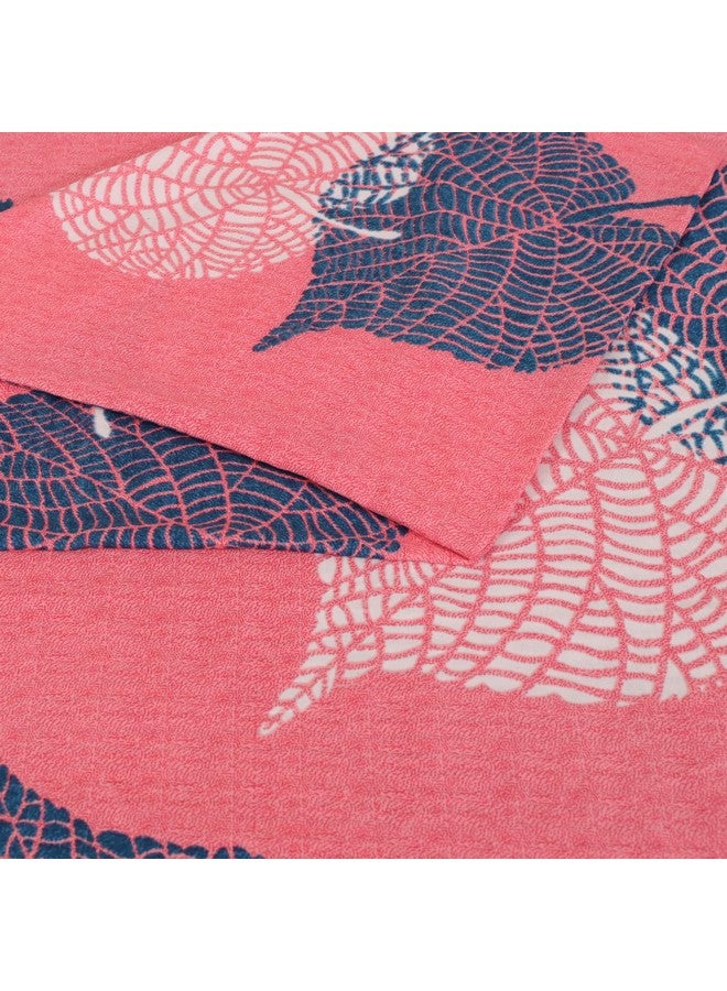 Status Contract 2024 Cotton Rich Double Fitted Bedsheet with 2 Pillow Covers for Bed Room, Home, Hotel-120 GSM (Peach) - Image 2