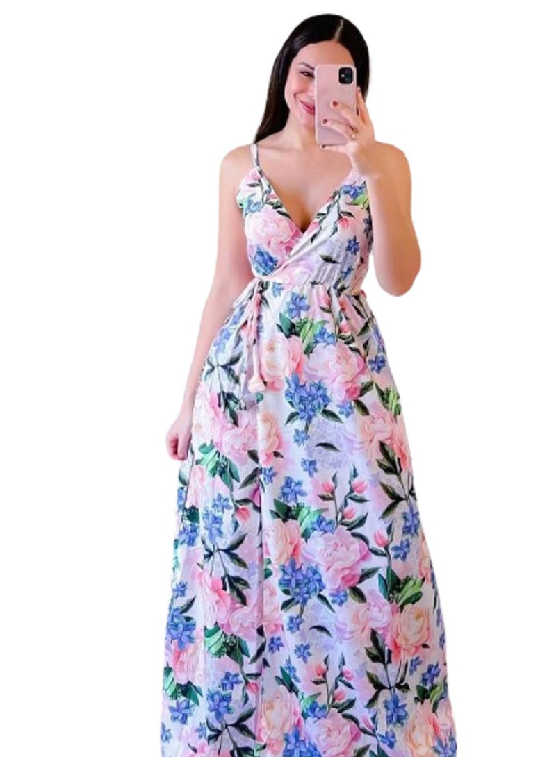 MANIKAN MANIKAN-WOMEN'S COLOURFULL MAXI DRESS 