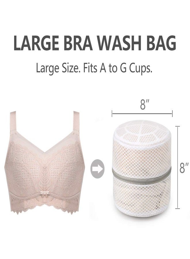 Becharaji 3Pcs Durable Honeycomb Mesh Laundry Bags for Delicates, Large Lingerie Wash Bag (8 x 8 Inches) - Image 2