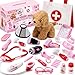 SYNCFUN Doctor Kit for Girls 22 PCS Veterinarian Playset for Kids Vet Kit with Dog Toy Stethoscope Storage Bag and AccessoriesRole Play for Toddlers 3 4 5 6 Easter Basket Stuffers Birthday Gifts - Image 3