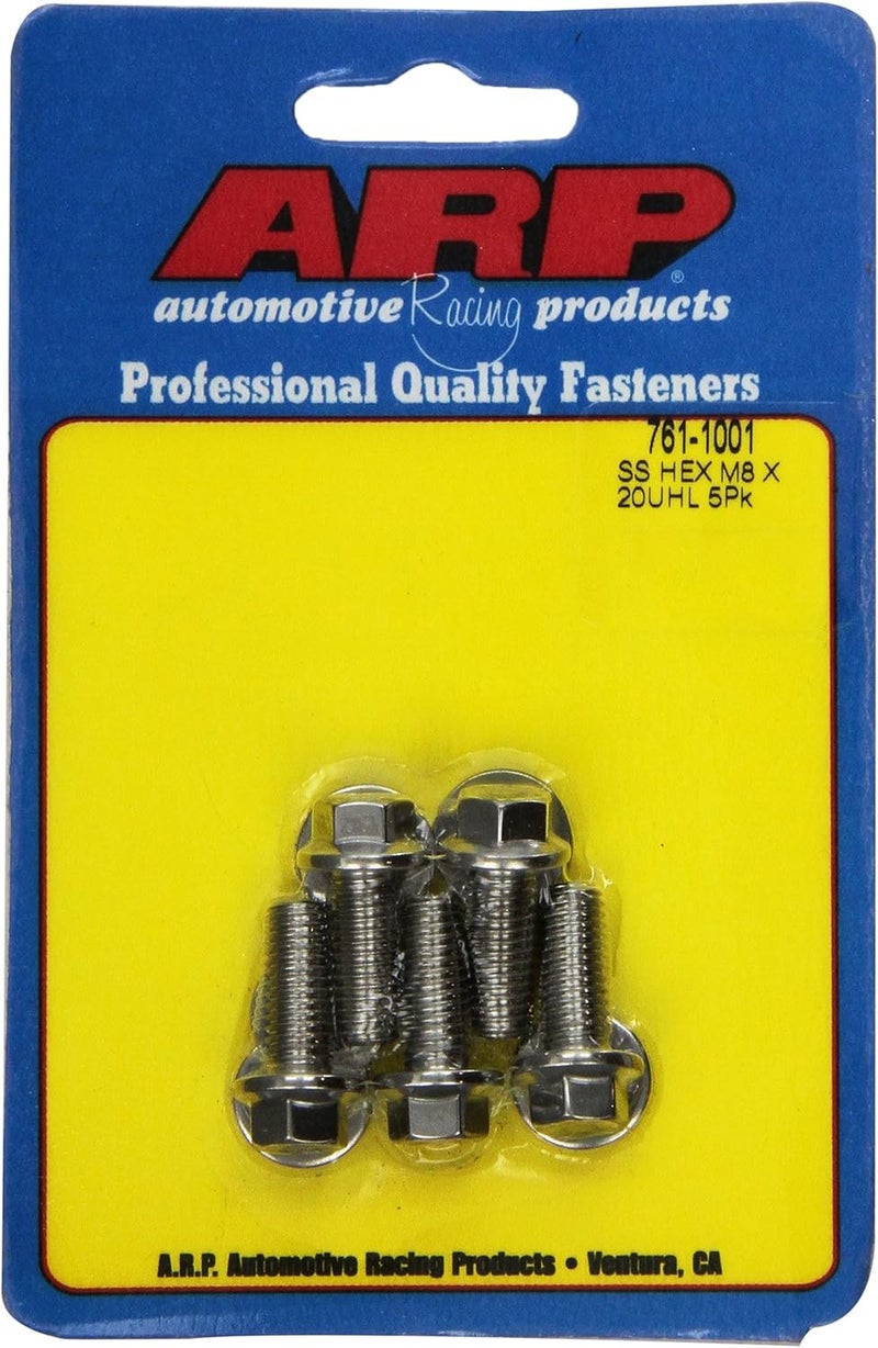 ARP 761-1001 (8mm x 1.25" x 20") 6-Point Stainless Steel Bolt Kit - 5 Piece - Image 2