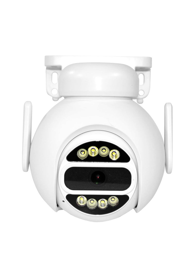 Ramex Hanutech Smart IP 3MP 4G Outdoor PT Camera with Motion Detection and Siren | 256GB TF Card Supported | IP66 Smart 360° Outdoor Security CCTV Camera | Colour Night Vision | 2 Way Talk- 1 Year Warranty  - Image 1