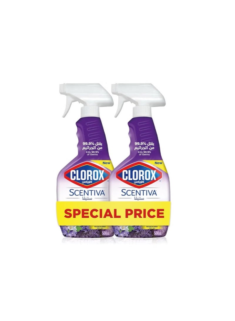 كلوركس منظف للاسطح المتنوعة برائحة اللافندر من كلوركس ، 2*500 مل - Image 1
