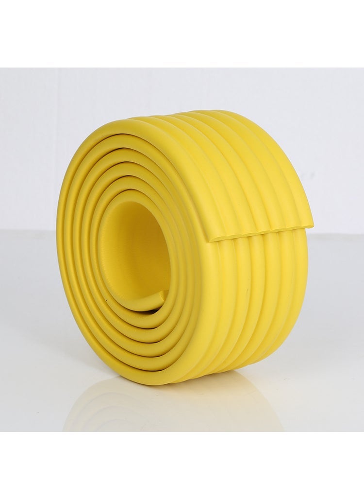 Generic W-shaped thickened and widened child protection strip 2 meters multi-use anti-collision protection strip to send 1.5cm wide glue Yellow 
