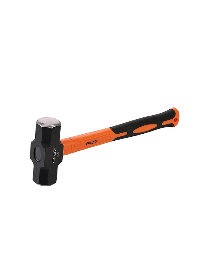 LAWAZIM Pro7 Engineer Hammer with Fiber Handle - 3lb - Club Hammer with Non-Slip Shock-Absorbing Handle - for Precision Striking Metalworking Construction Blacksmithing and Industrial Applications - Image 4