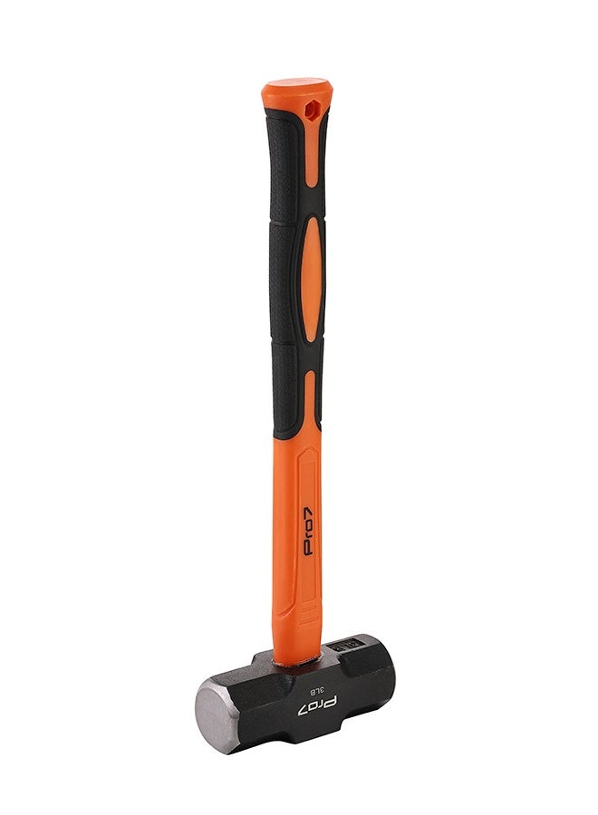 LAWAZIM Pro7 Engineer Hammer with Fiber Handle - 3lb - Club Hammer with Non-Slip Shock-Absorbing Handle - for Precision Striking Metalworking Construction Blacksmithing and Industrial Applications - Image 3