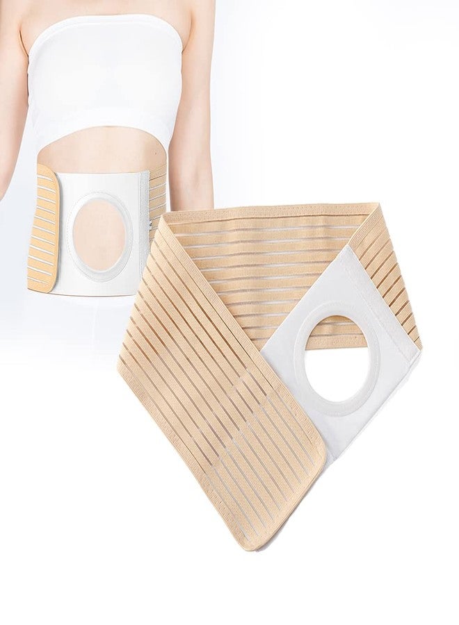Heagimed Ostomy Belt, Ostomy Supplies Ostomy Hernia Support Belt for Men/Women, Elastic Abdominal Support Belt Preventing The Stoma Hernia and Reinforce Colostomy Bags - XL - Image 1