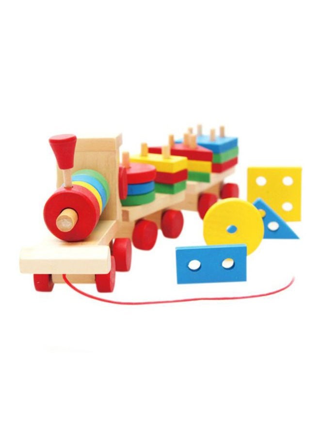 Wooden Stacking Train Toy, Shape Sorter Wooden Toys, Sorting & Stacking Toys for Toddler 3, Montessori Toys for 3 Year Old Boy Girl Gifts, Kids Wooden Train Toy  - Image 2