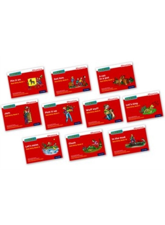 Read Write Inc Phonics Red Ditty books Mixed Pack of 10 - Paperback