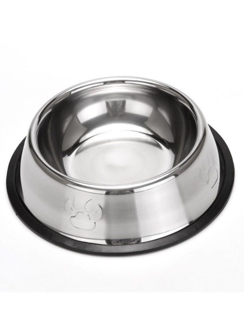 طقم أطباق قطط من الفولاذ المقاوم للصدأ – تصميم غير قابل للانزلاق أو الانقلاب | أوعية طعام وماء متينة | سهلة التنظيف للقطط والحيوانات الصغيرة - Image 1