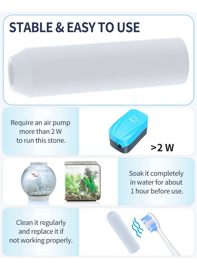 Pawfly Pawfly Aquarium Replacement Air Stone Bubbler for Specific Classic Tube Flow Halo and Life Fish Tanks Mini Compatible Bubble Release Tool Oxygen Diffuser for Nano Air Pumps, 5 Pack  - Image 3