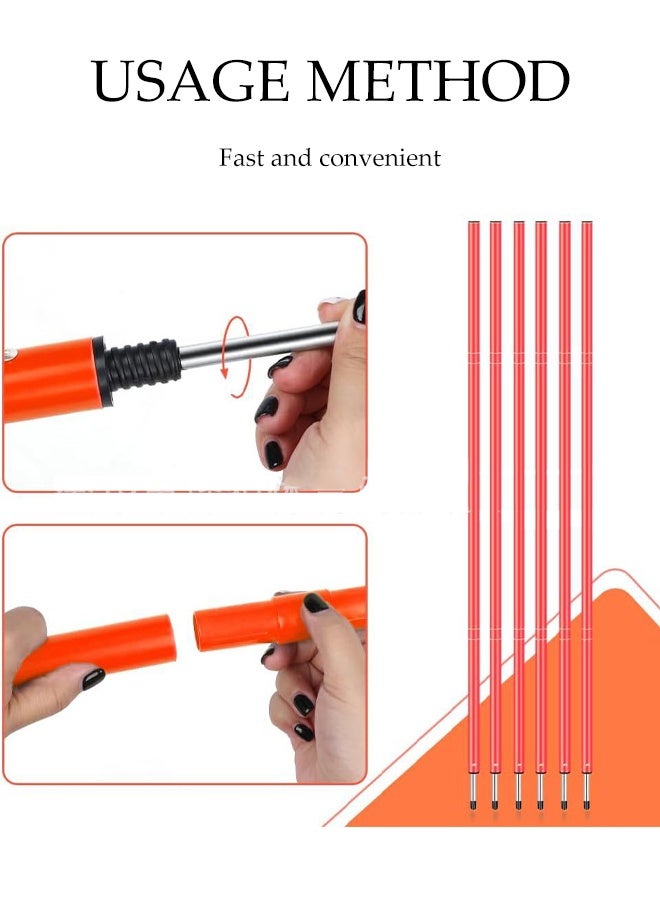 DUNISO Speed Agility Training Kit，Football Kick Trainer，Football Training Equipment，With Agility Training Poles，Soccer Cones,Jump Rope,Ground Pegs，Agility Ladder，Suitable For Physical Education Teachers, Coaches, Athletes, And Beginners - Image 4