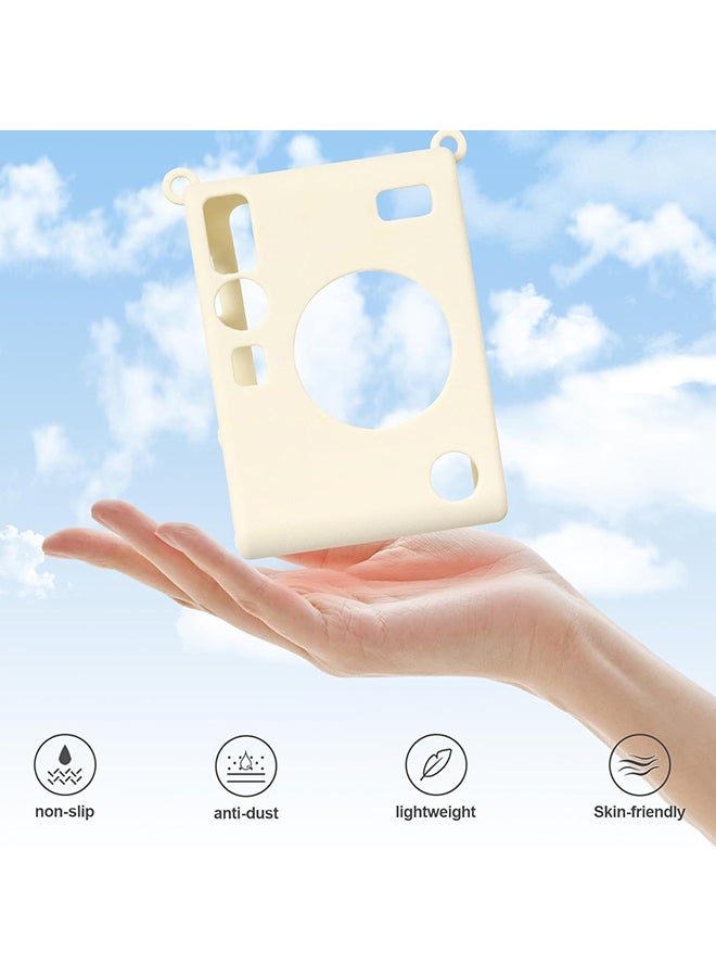 O Ozone Silicone Case for Fujifilm Instax Mini EVO Instant Camera – Soft Rubber Protective Cover, Slim Fit & Lightweight, Shockproof Skin for Mini EVO- Beige  - Image 3