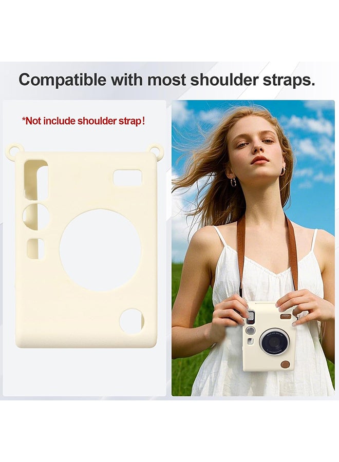 O Ozone Silicone Case for Fujifilm Instax Mini EVO Instant Camera – Soft Rubber Protective Cover, Slim Fit & Lightweight, Shockproof Skin for Mini EVO- Beige  - Image 4