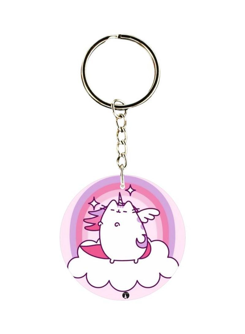 Cat Printed Keychain