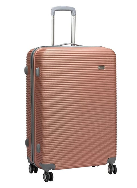 Unbreakable Trolley Luggage with TSA Lock, 4 Silent Spinner Wheels, Expandable Double Zipper -, Acrylonitrile Butadiene Styrene (ABS)