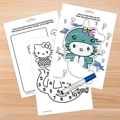 Bendon Hello Kitty 16 Page Imagine Ink Coloring Book with Mess Free Marker, Full Size, Bendon 59014 - Image 4